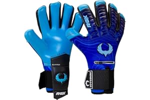Renegade GK Eclipse Professional Soccer Goalie Gloves with Microbe-Guard (Sizes 6-12, Level 5) Pro-Tek Fingersaves & 4+3MM EXT Contact Grip | Goalkeeper Gloves for Elite Play | Based in The USA
