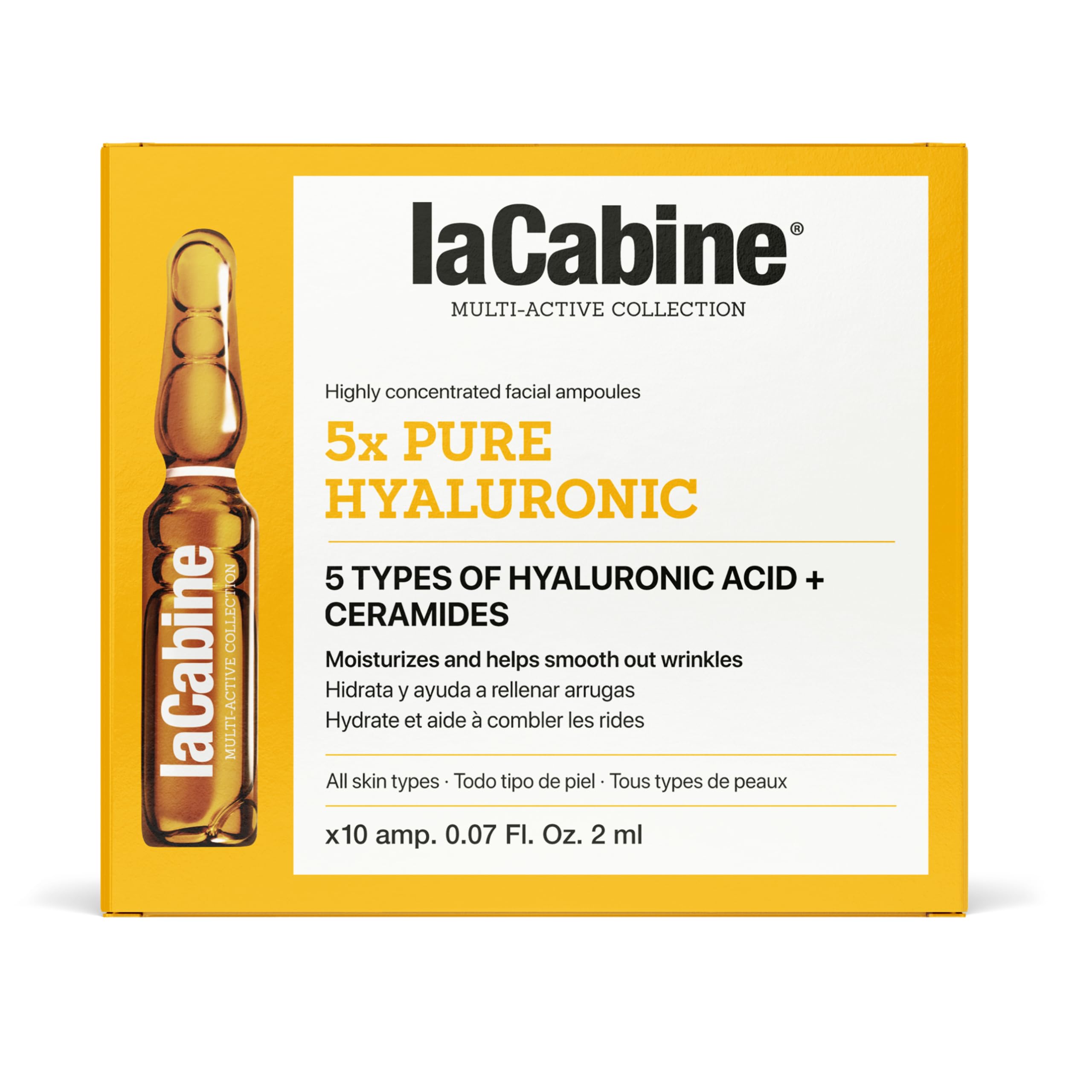 La Cabine 5x Pure Hyaluronic 10 Ampoules of 2 ml