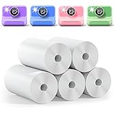 5 Rolls White Kids Instant Camera Refill Print Paper HD Printing Thermal Print Paper Set for Kid's Instant Camera Favors Supplies