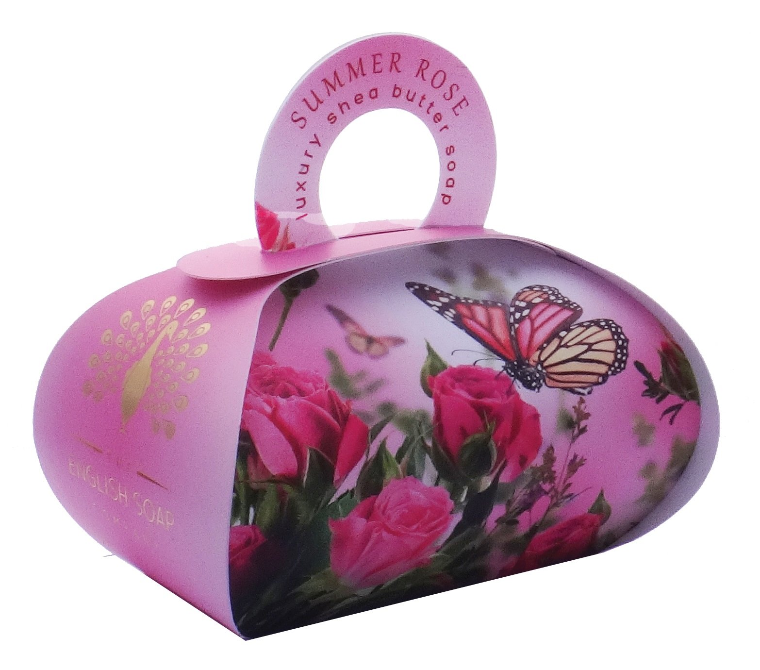The English Soap Company, Large Gift Bag Bath Soap, Summer Rose, 260g