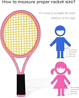Crefotu Kid Tennis Racket Set with Bag 17in Plastic Rackets 2pc view 5