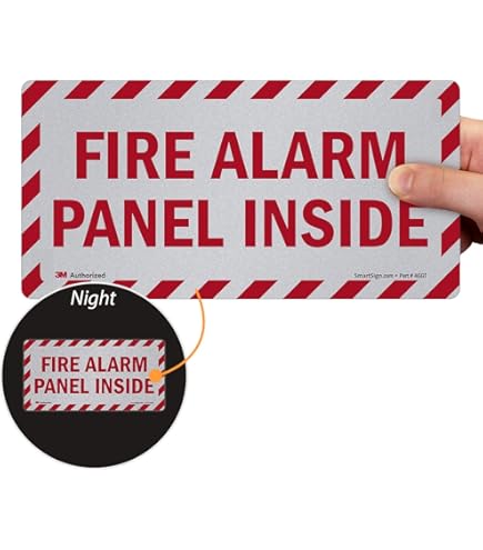 Fire Alarm Control Panel Inside Sticker