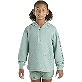 Carhartt Kid's CA7108 Long-Sleeve Quilted Jersey Half Zip Sweatshirt - Girls