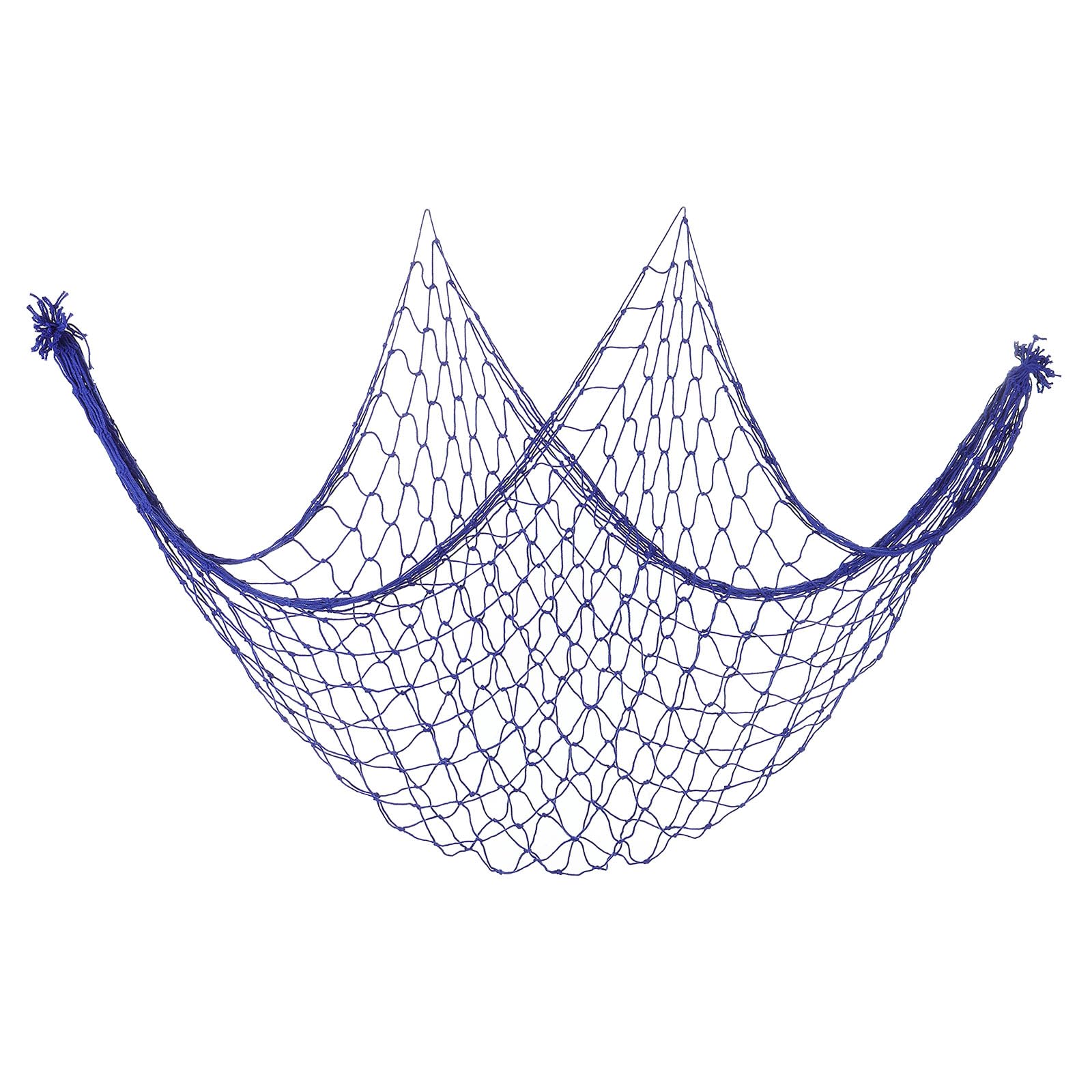 PATIKIL Fishing Net Decor, 80" x 40" Mediterranean Style Photographing Decoration Natural Fish Net Party Accessory for Home Bedroom, Dark Blue