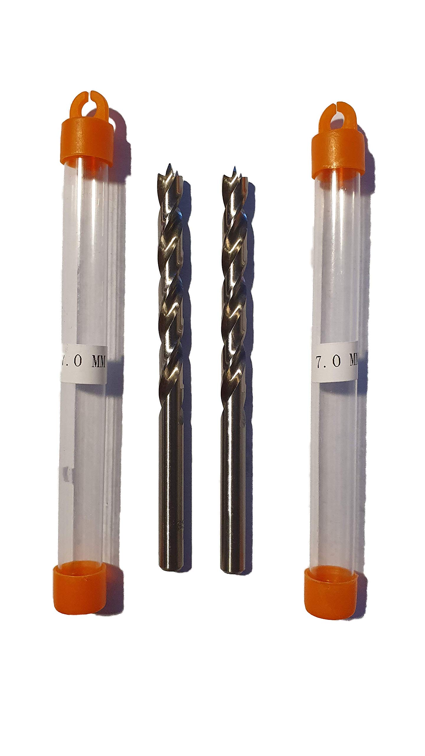 jjw-germany HSS-G Precision Wood Drill Bit Spiral Drill Head Diameter 7.0 mm Pack of 2