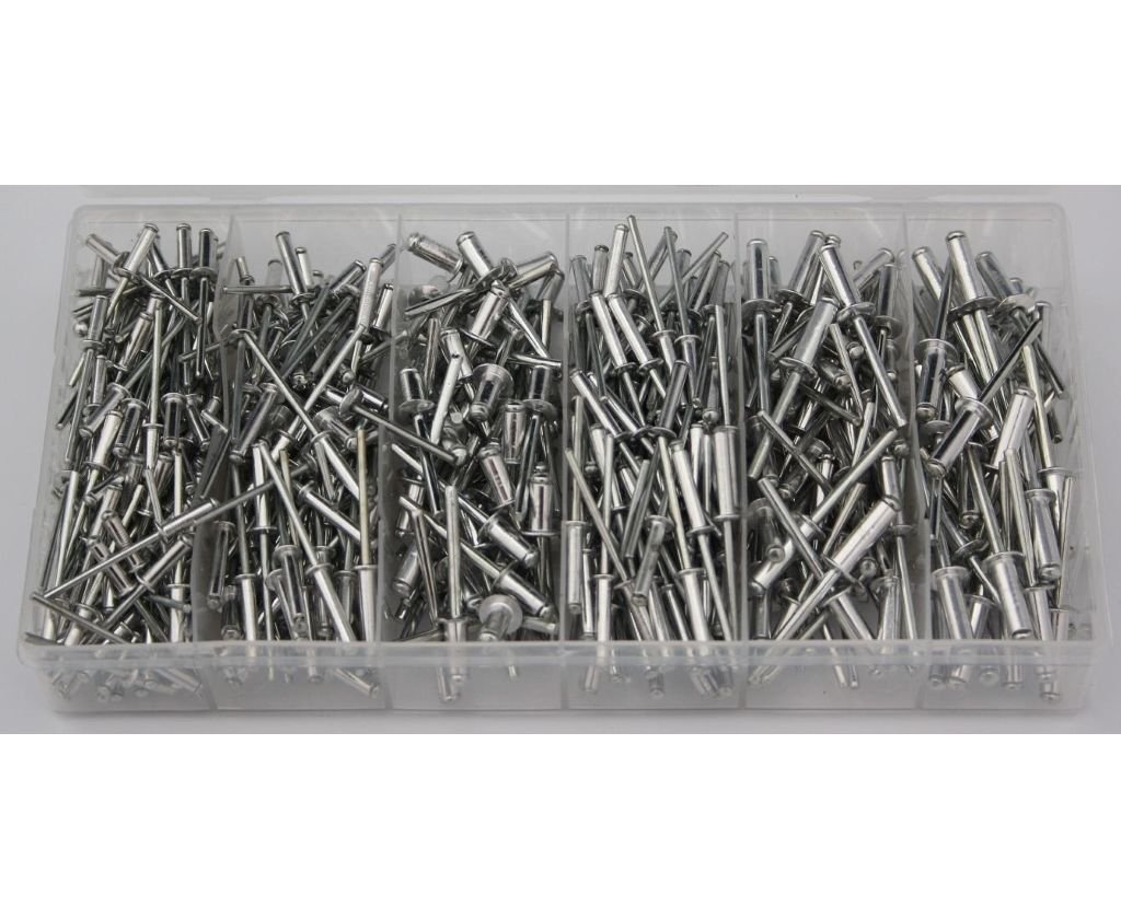 Blindnieten Sortiment 450TLG Pop Rivets Aluminium Alloy Blind Rivets Set Nitten Long