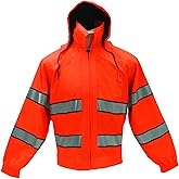 First Class High Visibility Water Resistant Raincoat Jacket and Pant With Reflective Stripes