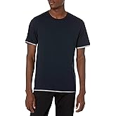 Vince Mens Dbl Layer Stripe S/S