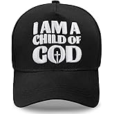 maidequan Christian Hats for Men Women Adjustable Size Baseball Cap Christian Easter Gifts Black
