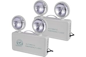 OTYTY Emergency Lights for Home Power Failure, LED Emergency Lights with Battery Backup, 2 Adjustable Heads Lamp &180-Minute 