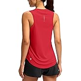 SANTINY Women's Sleeveless Workout Tops Lightweight Tennis Yoga Athletic Running Shirts Racerback Tank Tops for Women