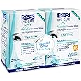 Dr. Fischer Tea Tree Eyelid Wipes for Dry Eyes - Gentle Eye Wipes for Everyday Eye Conditions and Hypoallergenic Makeup Remover (60 Wipes)