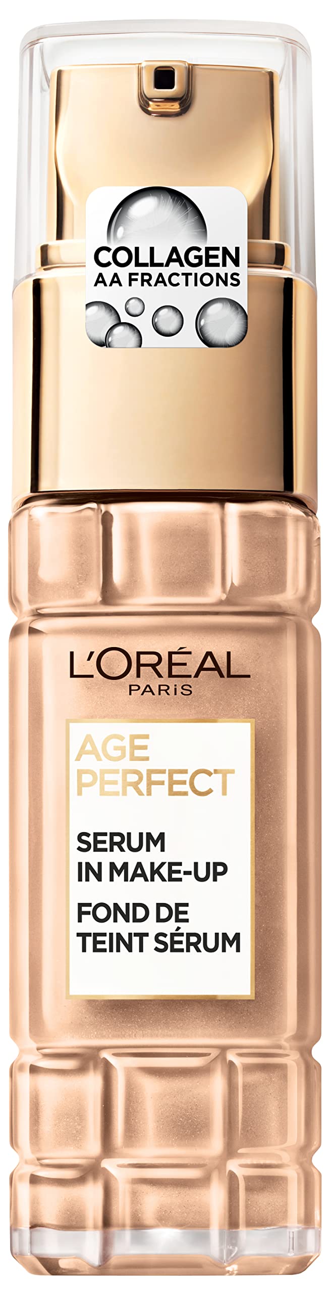 L'Oréal Paris Serum in Make Up for Mature Skin, Liquid Foundation with SPF 24, For a Radiant Complexion, Age Perfect, No. 180 Golden Beige, 1 x 30 ml — image 1