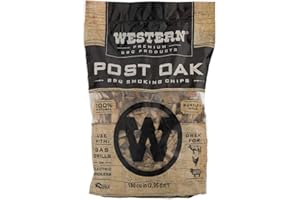 Western Premium BBQ Products Post Oak BBQ Smoking Chips, 180 cu in