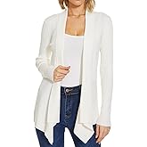 INKOFF Womens Draped Front Cardigan Sweaters Long Sleeve Waterfall Irregular Hem Cardigans Lighweight