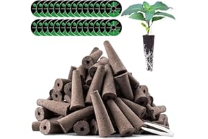 Oliz 50 Pack Grow Sponges, Replacement Hydroponics Root Growth Sponges Compatible with AeroGarden and Other Brands, Seed Starter Sponges Kit with 50 Plant Labels and 1 Tweezers