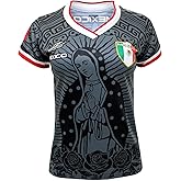 ARZA Women’s Virgen de Guadalupe Jersey – Mexico Fan Short Sleeve Polyester Top