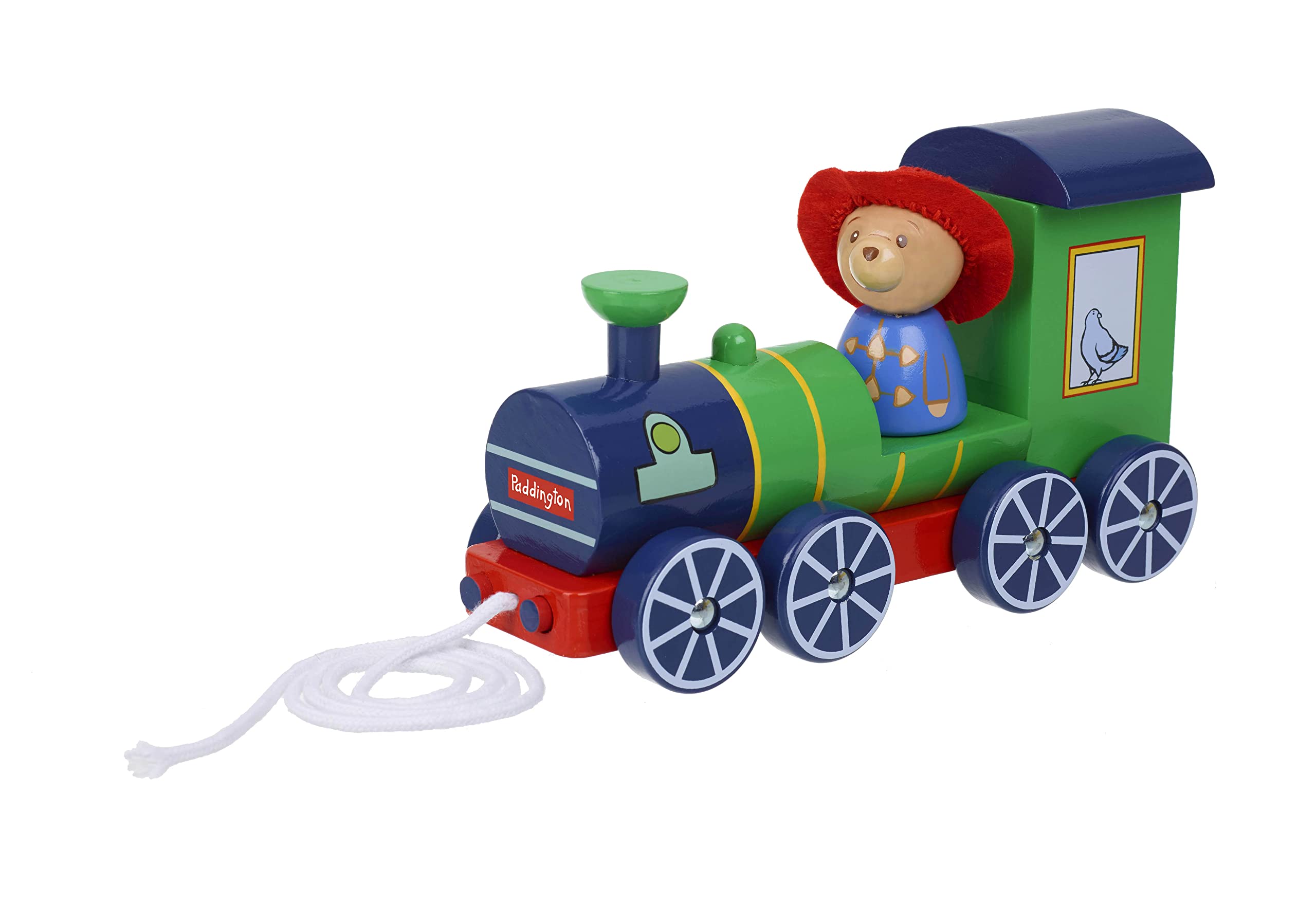 ORANGE TREE Toys Paddington Bear Steam Train Pull Along