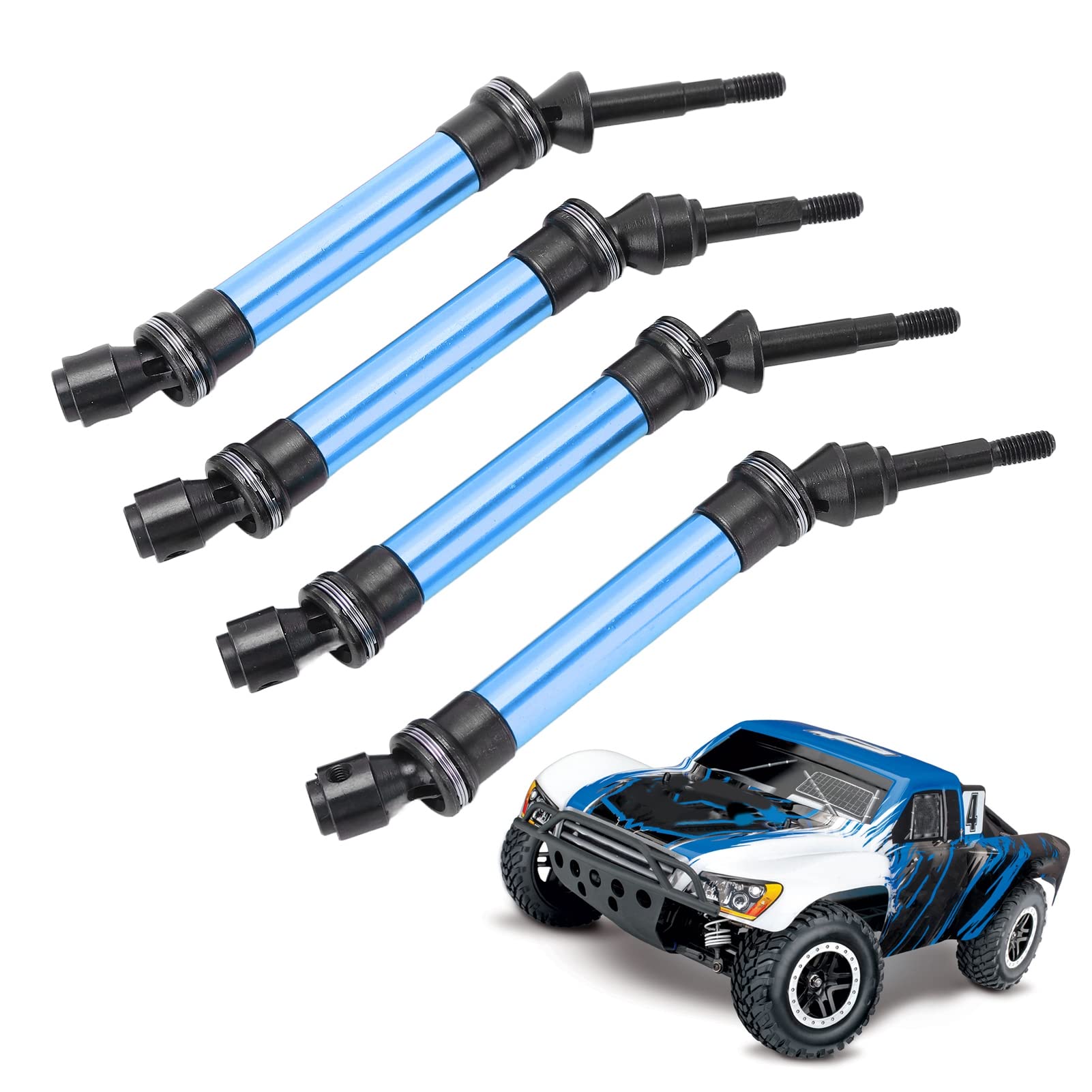 RC Drive Shaft, Metal Front Rear CVD Drive Shaft Replacement Part Available for Slash 1/10 RC Car(blue)