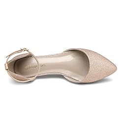 DREAM PAIRS Women's Flapointed-New Rose Gold