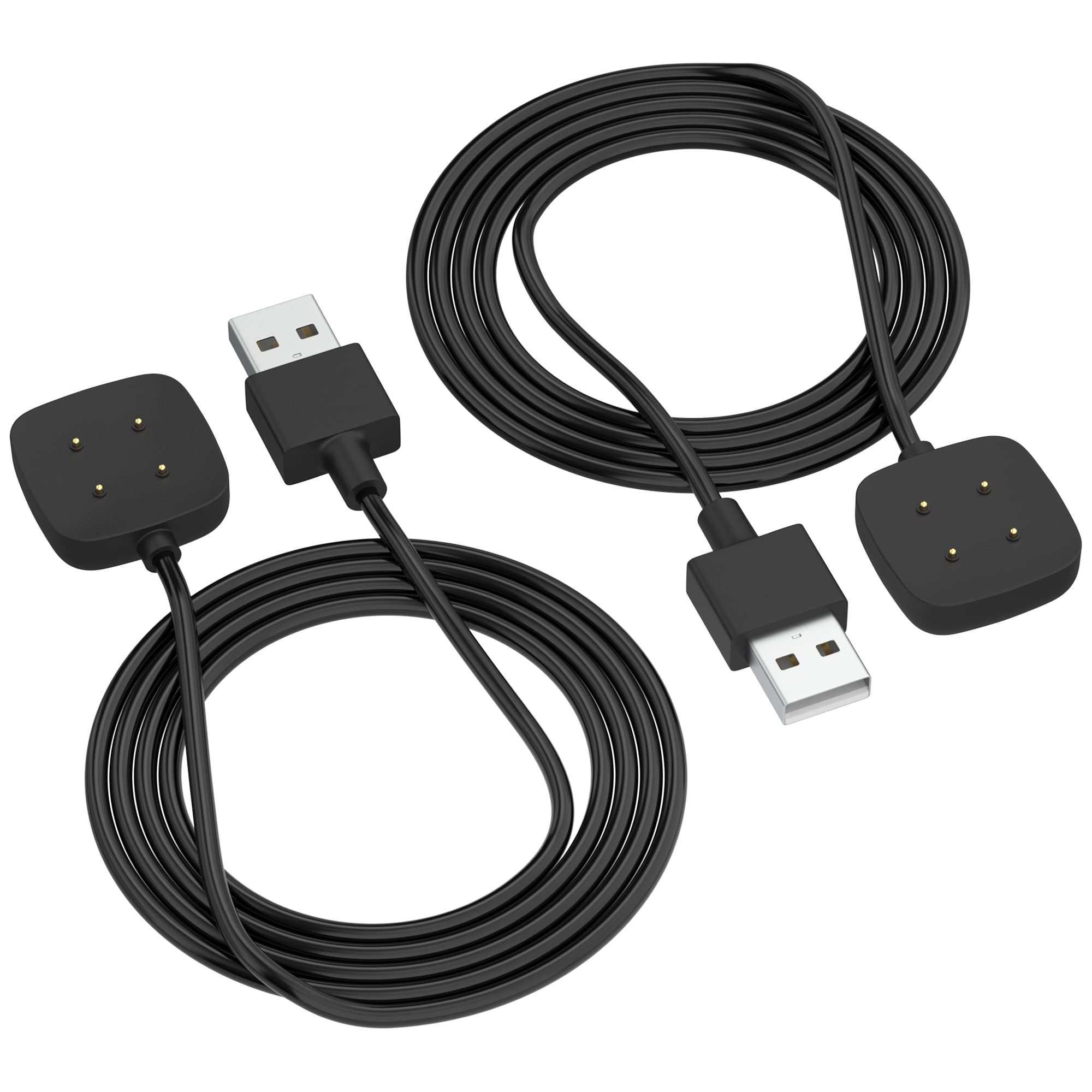 AWINNER Upgraded Compatible for Fitbit Versa 3 / Versa 4 / Sense 2 / Sense Charger Cable Smartwatch (2 Pack)