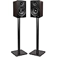 Fluance Ai61 Powered 2-Way 2.0 Stereo Bookshelf Speakers with Speaker Stands 6.5" Drivers 120W Amplifier for Turntable Bluetooth 5 Wireless Music Streaming - RCA Optical USB & Sub Out (Natural Walnut)