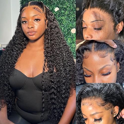 bangjazz 13x4 Deep Wave Lace Front Wigs Human Hair 180% Density