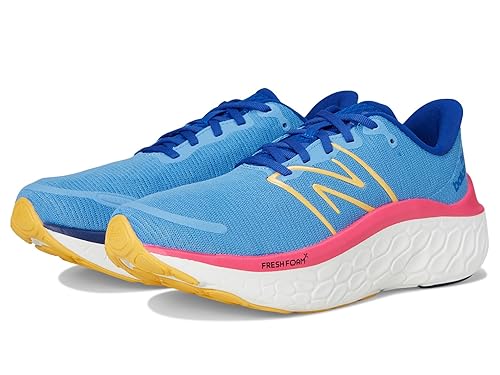 New Balance Women's Fresh Foam X Kaiha Road V1 Running Shoe, Azure/Dragon Berry/Clementine, 5