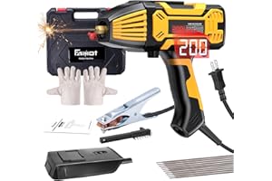 Handheld Welder: Faiuot Upgraded 110V Portable Welding Machine with IGBT Inverter, 6 Variable Current Adjustments, Fits 3/32"-1/8" Welding Rods, ARC Stick Welder Machine Kit