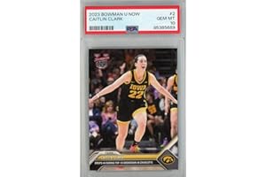 HOFSM.COM HALL OF FAME SPORTS MEMORABILIA Graded 2023 Topps Bowman U Now Caitlin Clark #2 Rookie RC Basketball Card PSA 10 Gem Mint