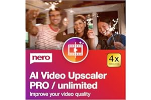 Nero AI Video Upscaler Pro Unlimited | Improve Video Quality | AI Super Resolution | Noise Reduction, Anti-Blur | Multiple AI