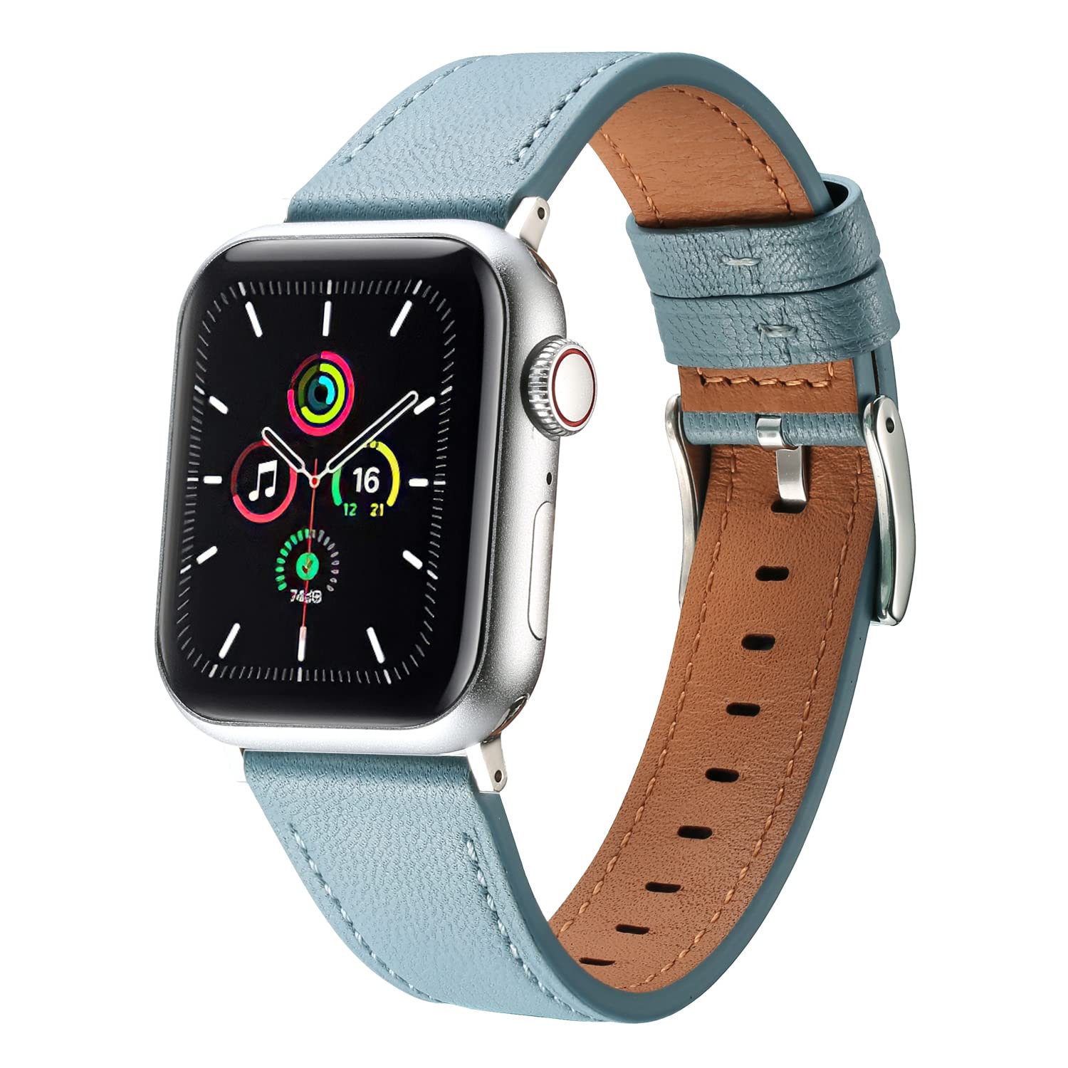 MUENShop Sheep Leather Strap Compatible with Apple Watch Straps 40mm 41mm 38mm,Men Women Replacement Band for Apple Watch Series 11 10 9 8 7 6 5 4 3 2 1 & iWatch SE