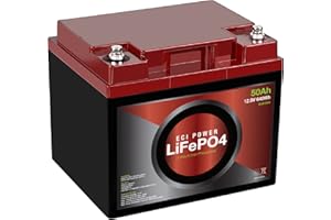ECI Power 12V 50Ah Lithium LiFePO4 Deep Cycle Rechargeable Battery | 2000-5000 Life Cycles & 10-Year Lifetime | Built-in BMS | Perfect for RV, Solar, Marine, Overland, Off-Grid Applications