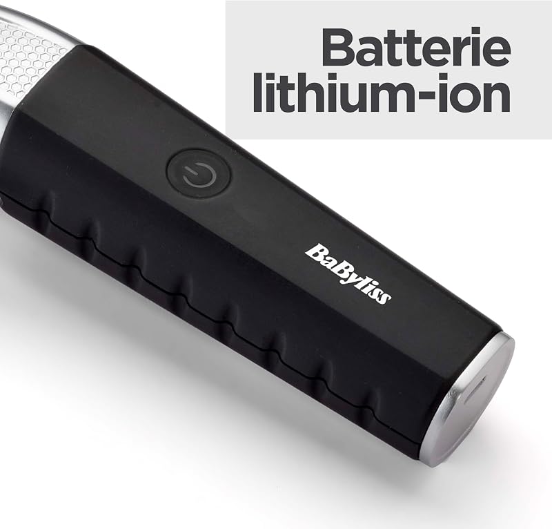 - E812E - Tondeuse cheveux sans fil Lithium Power - Batterie Lithium, charge rapide, lames en acier japonais, 8 sabots pour s'adapter à tous les styles