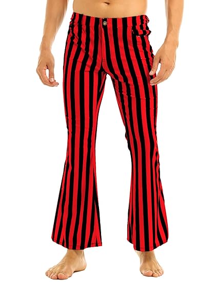 60s striped pants