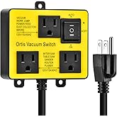 Automatic Vacuum Switch, Ortis Vacuum Switch for More Power Tools, Delay Vacuum On/Off to Prevent Circuit Overload and Trippi