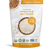 One Degree Organics Organic Sprouted Oat Flour, 18oz | Whole Grain Baking Flour, Glyphosate-Free, USDA Organic, Gluten-Free, Non-GMO, Vegan, Kosher, White Flour Alternative