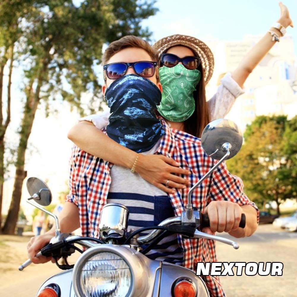 Headwear, Head Wrap, Neck Gaiter, Headband, Fishing Mask, Magic Scarf, Tube Mask, Face Bandana Mask, Neck Balaclava and Sport Scarf 12 in 1 Sweatband for Fishing, Hiking, Running, Motorcycling : Clothing