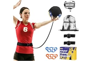 MELLBREE Volleyball Training Equipment, Volleyball Serve Trainer for Serving, Setting, Spiking And Pass Adjustable Volleyball Practice Equipment for Teens, Girls & Boys Gift for Volley Beginners & Experts