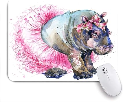 Amazon Ecomaomi 可愛いマウスパッド かわいい赤ちゃんカバ 滑り止めゴムバッキングマウスパッドノートブックコンピュータマウスマット Ecomaomi マウスパッド 通販