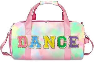 RLGPBON Duffle Bag for Girls and Woman,Dance Bag Girls,Overnight Bag Gymnastics Sports Bag for Kids with Shoe Compartments,Woman Travel Weekender Sleepover Carry On Bag