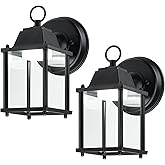 LIT-PaTH Outdoor LED Wall Lantern, Wall Sconce as Porch Lighting Fixture, 5000K Daylight White, 9.5W 800 Lumen, Aluminum Hous