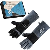 COOLJOB Bite Proof Animal Handling Gloves Leather Kevlar for Dog,Cat 16/22&rdquo; | Double Layer Cowhide Palm Durable for Cat Grooming, Dog Training, Birds, Falconry, Snake, Fireplace, Welding, Heat Resistant