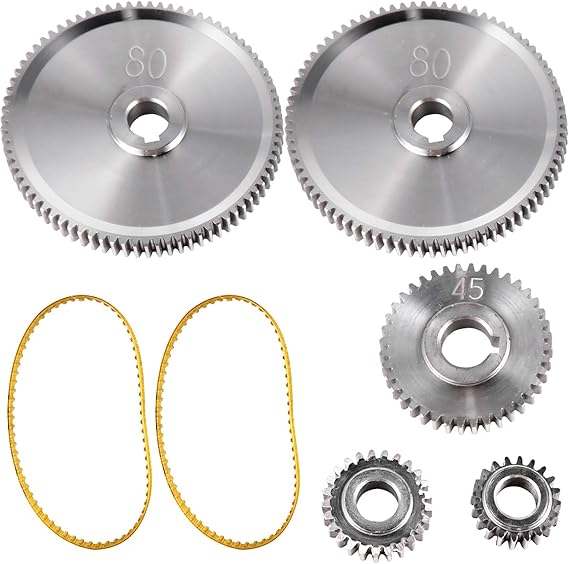 VEVOR 5PCS Metal Lathe Gears, Precise Mini Lathe Replacement Gears