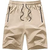 ZooYung Boys Running Shorts Quick Dry Lightweight Athletic Shorts with Zipper Pockets for Workout Gym Training Outdoor