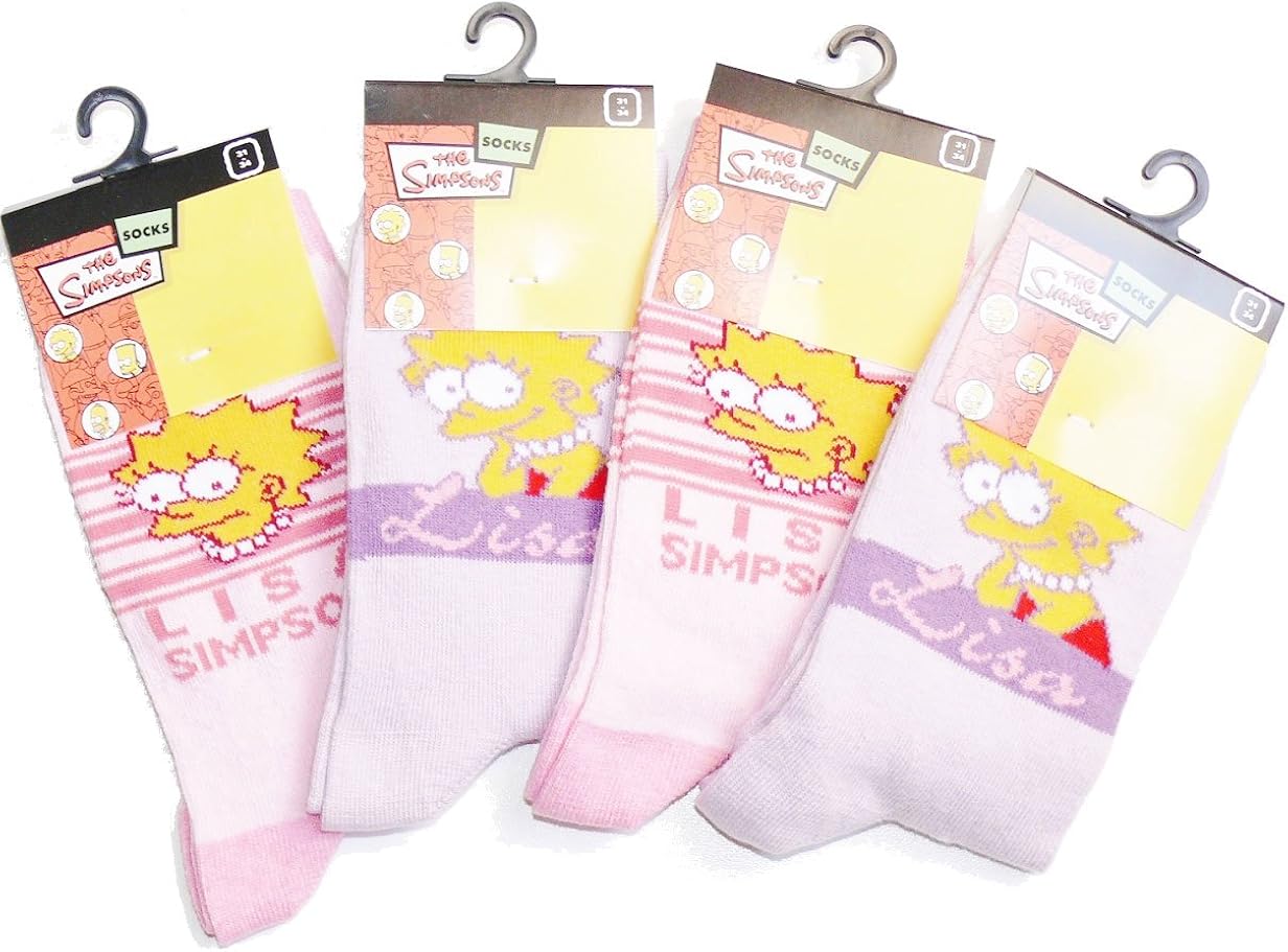 Lisa the Simpsons Socks Multicoloured 10 Years Amazon.co.uk Clothing