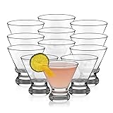 Libbey Cosmopolitan Stemless Martini Glasses Set Of
