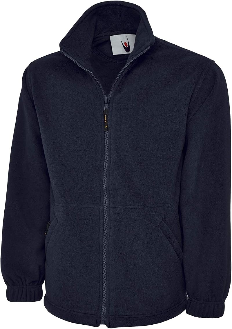 Uneek UC604 Navy Large Micro Fleece Jacket 300 GSM Full Zip Classic