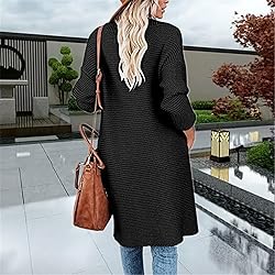 ADJHDFH Womens Fall Sweaters Black V Neck Sweater