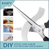 AXATY Hook and Loop Tape 20mm x 2.5m Self Adhesive White 2 Rolls view 6